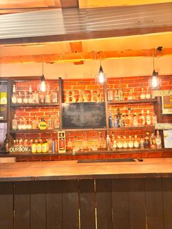 Wooden Home Bar