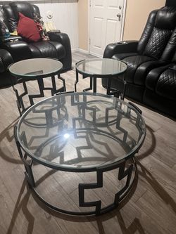 Glass Table Set Of 3