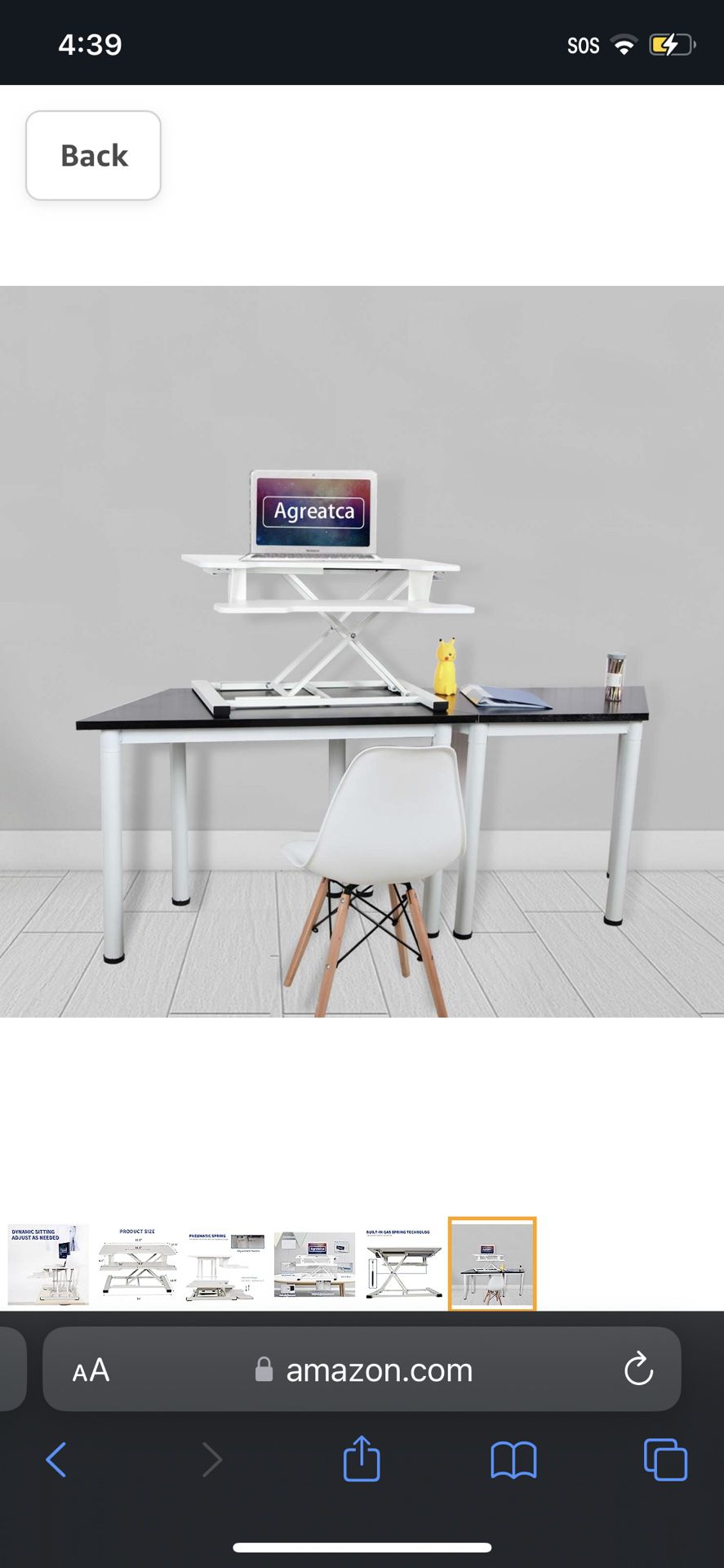 Agreatca Stand up Desk Converter 32 Inches | Sit to Stand Desk Riser Computer Workstation Height Adjustable with Keyboard Tray for Laptop and Monitor,