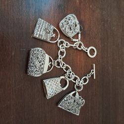 Chain with sparkling purse charms