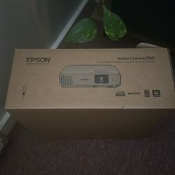 Barely Used Projector With Pull Down Screen 