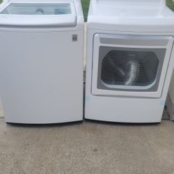 LG HE WASHER ELECTRIC DRYER SET LIKE NEW WORKS GREAT CAN DELIVER 
