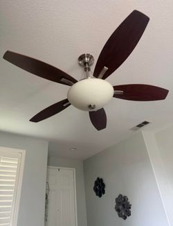 2 Hampton Bay AC418-BN Brookedale ceiling fan