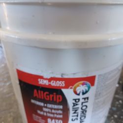 5 Gallons Interior/exterior Semigloss Gray Paint 