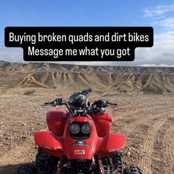 dirt bikes and quads