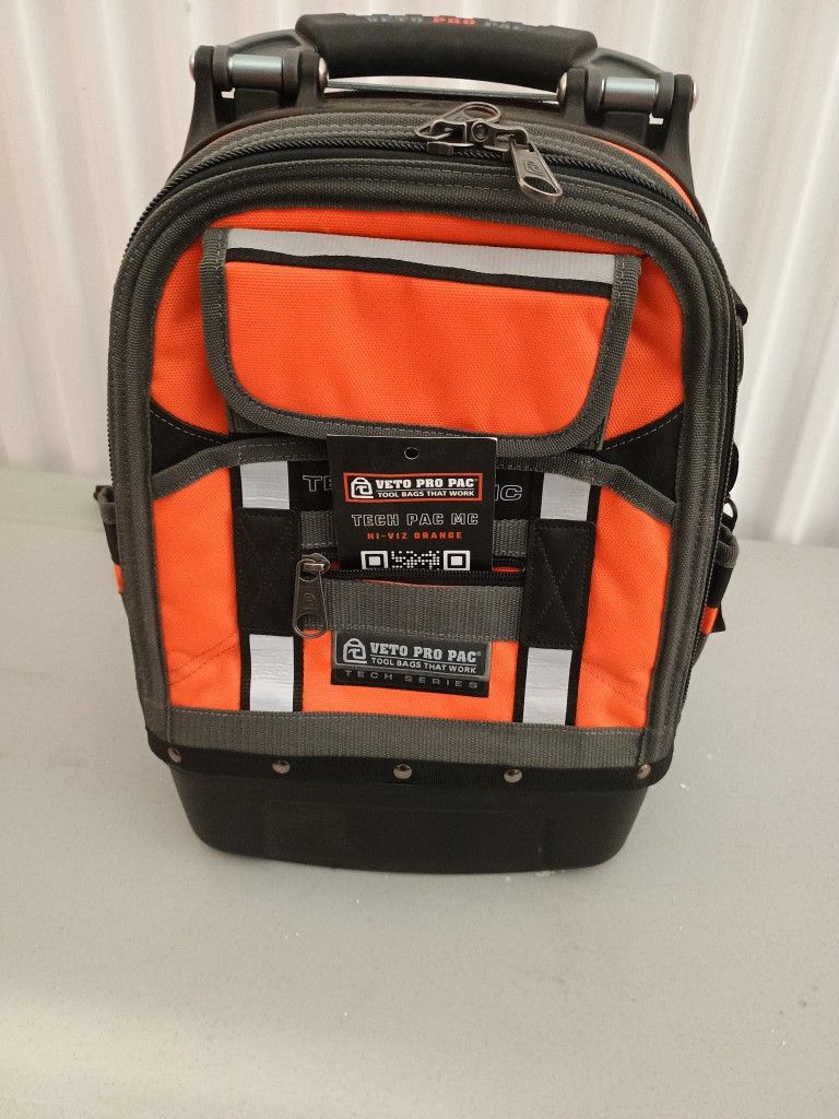 Veto Pro Pac Tech Pac MC Hi Viz Orange Tool Backpack