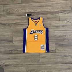 Youth LA Lakers #8 Kobe Bryant Yellow Stitched Jersey , NWT, S To 3,Xl