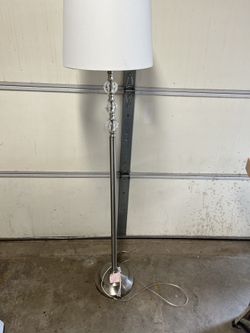60” Nickel Floor Lamp. Like New