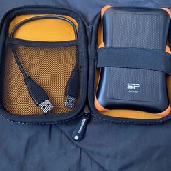 Silicon Power Armor 2.5" External Hard Drive USB 3.0 Black Orange