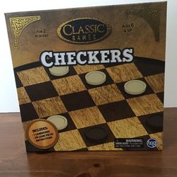 NEW! In Box Classic Games Checkers
