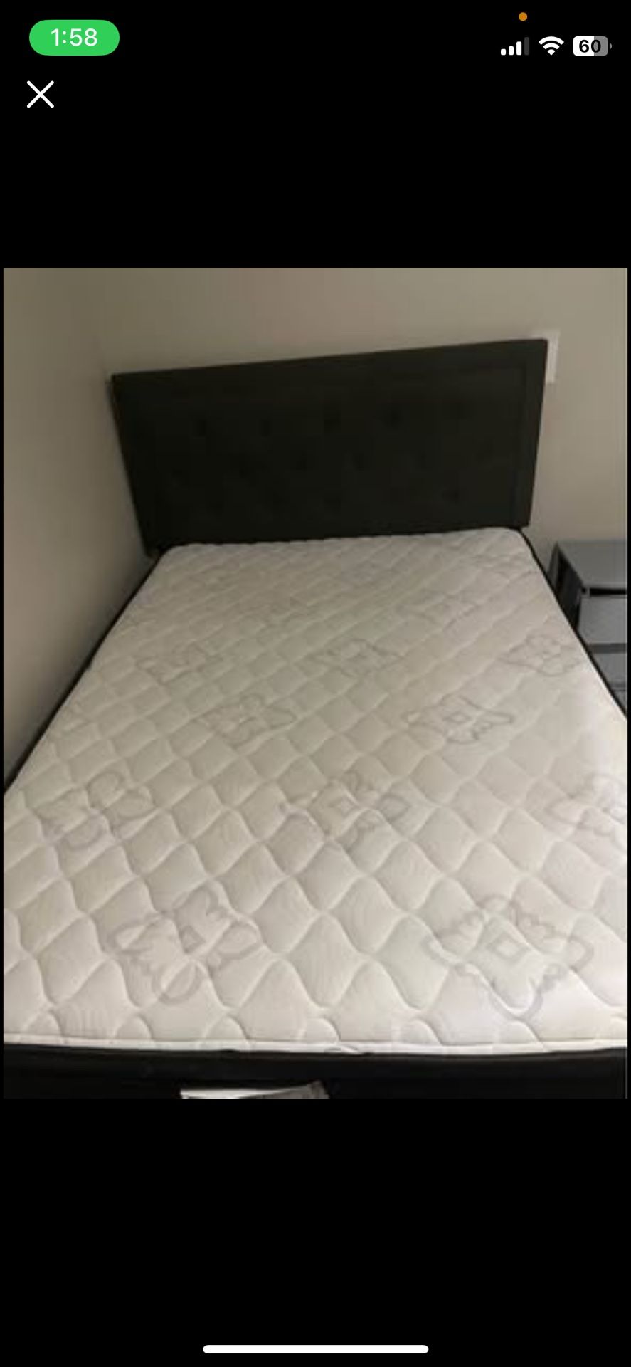 Bed Frame, Mattress And Box Spring