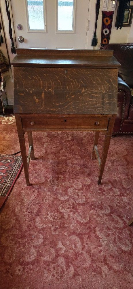 Antique Mission Secretary Desk