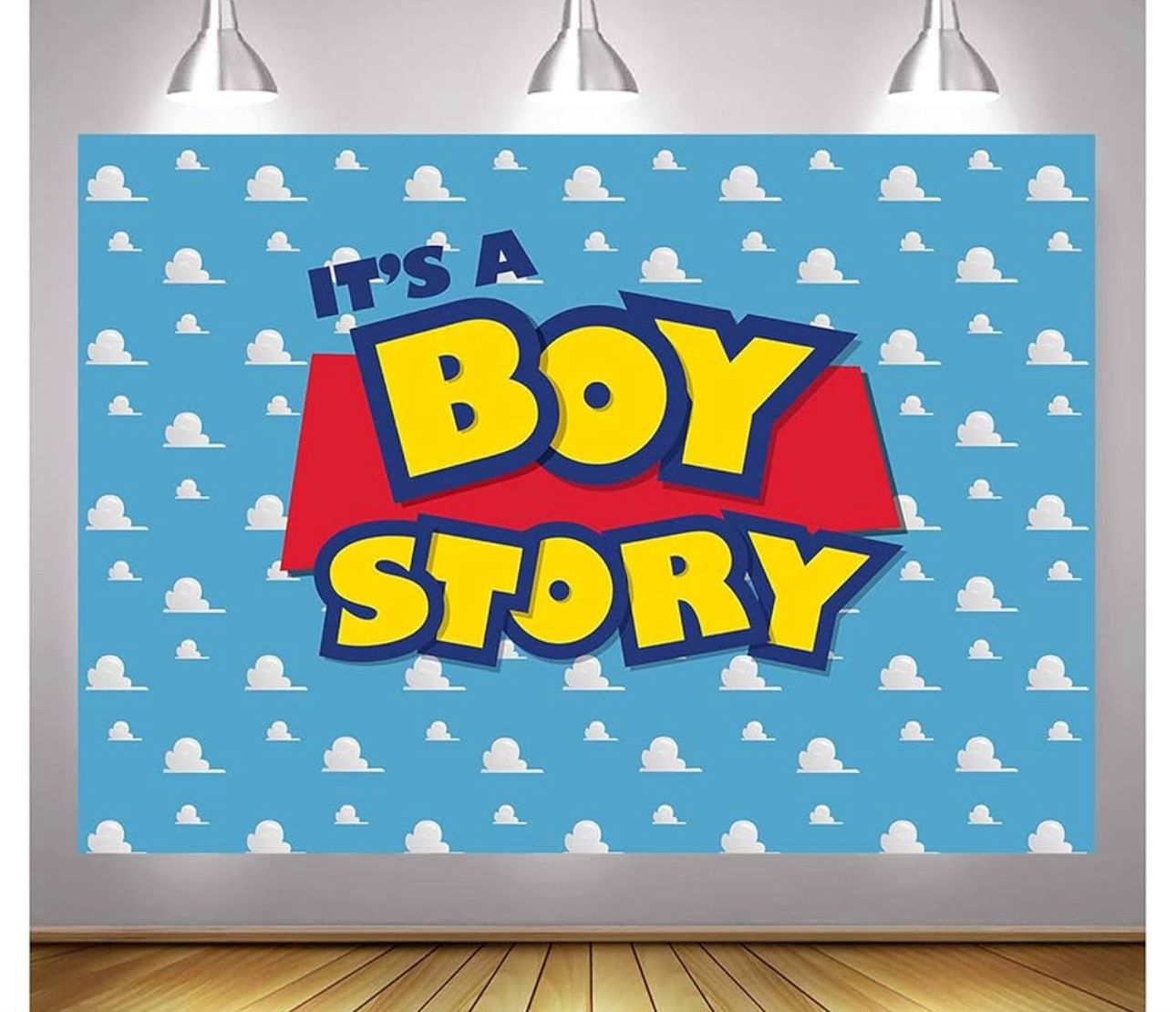 “It’s a BOY story” Backdrop And Decoration
