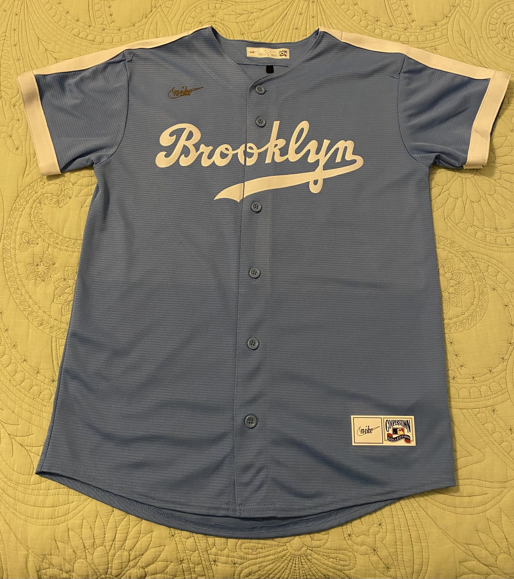 Jackie Robinson Los Angeles Dodgers Nike Cooperstown Collection Jersey - Powder Blue