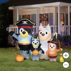 6.5’ Bluey Family Halloween Inflatable