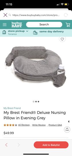 Brest Friend Breast Feeding Baby Pillow -Gray