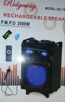 Bluetooth speaker SD card,slot USB port,FM radio,microphone included for karaoke(bosina)