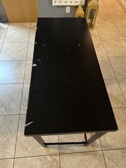 Wooden black computer desk
