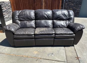 leather couch free