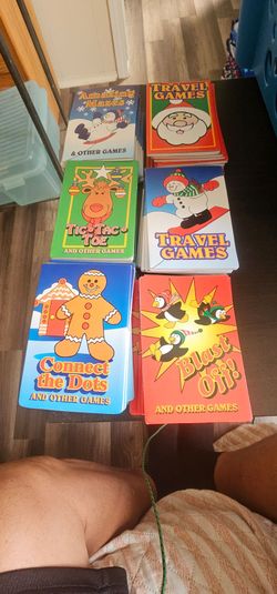 Lot of 6 Christmas Travel Activity Game Books