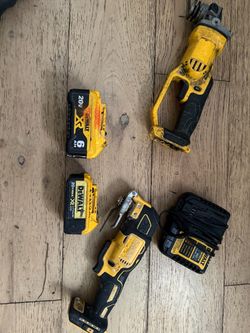 DeWalt 20V Tool Lot with Batteries and Charger