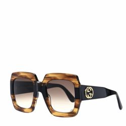Gucci GG0178 women’s oversized brown sunglasses shades  