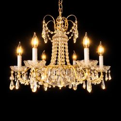 Unique crystal chandelier