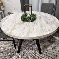 MARBLE TOP dining table - 4 seater