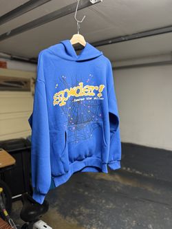 Sp5der Hoodie TC Blue (Large)