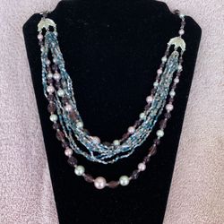 3 Strand Beads Choker. 