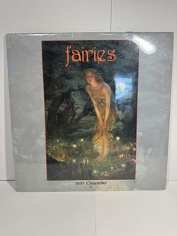 Fairies 1997 Wall Calendar – Pomegranate, Vintage Sealed New Old Stock