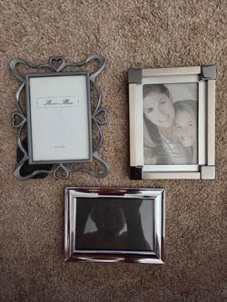 Frames, Silver metal, 3x5 ish new giftable $3.00 ea