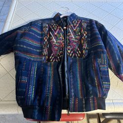 Handmade Guatemalan Bomber Jacket 