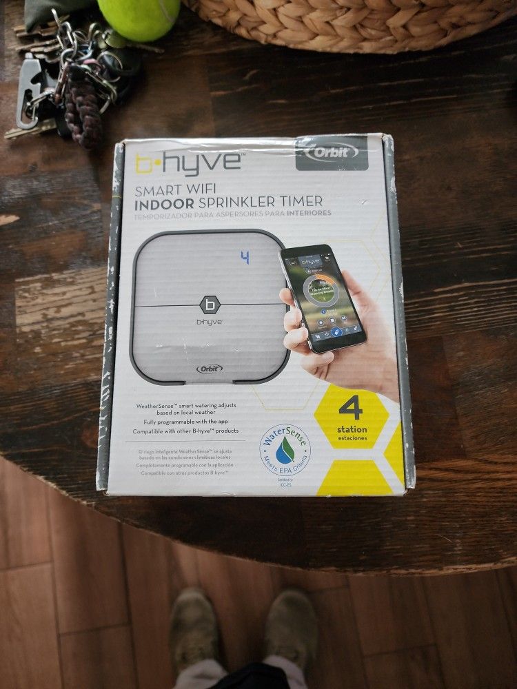 b Hyve Smart WiFi Indoor Sprinkler Timer By Orbit