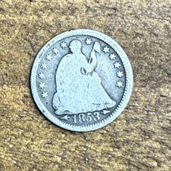 1853 Silver Half Dime