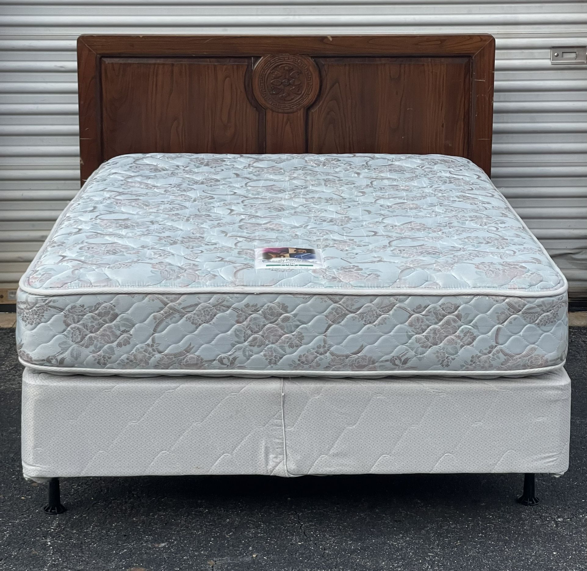 Full Size Bed with Mattress Set