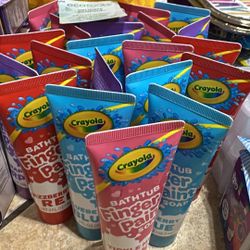 Crayola Kids Bath Tub Paints Washes 8 Bottles For $5