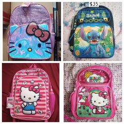 Hello Kitty Or Stitch Backpack Each $35