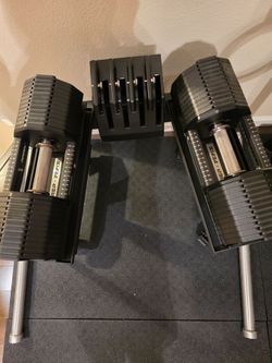 Rep x Pepin 125 lb Adjustable Dumbbells and Rolling Stand
