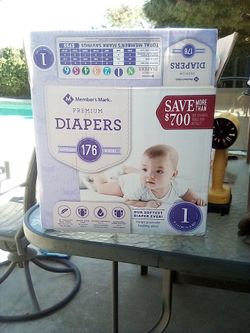 Member's Mark Premium Diapers Size 1 – 176 Count