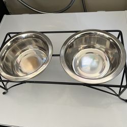 Pet Food Bowls With Stand