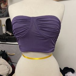 Purple crop top
