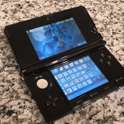 Nintendo 3DS Cosmo Black Custom Mob--ded Video Game Console