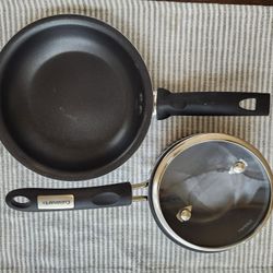 Cuisinart 1qt Saucepan with Lid & 8" Skillet - Great Condition!