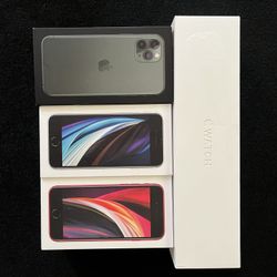3 iPhone Box’s & Series 5 Apple Watch Box BOXES ONLY