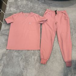 Medium FIGS Mauve Scrub Set