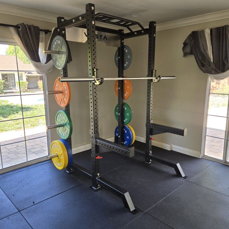 New Half Squat Rack | Commercial Grade | 11 Guage Steel | Gym Equipment | Excercise |🔴WEIGHTS, BARBELL, & BENCH SOLD SEPERATELY 🔴| FREE DELIVERY 🚚