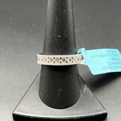 925 Sterling silver 2.58CT Moissanite eternity unisex ring size 9