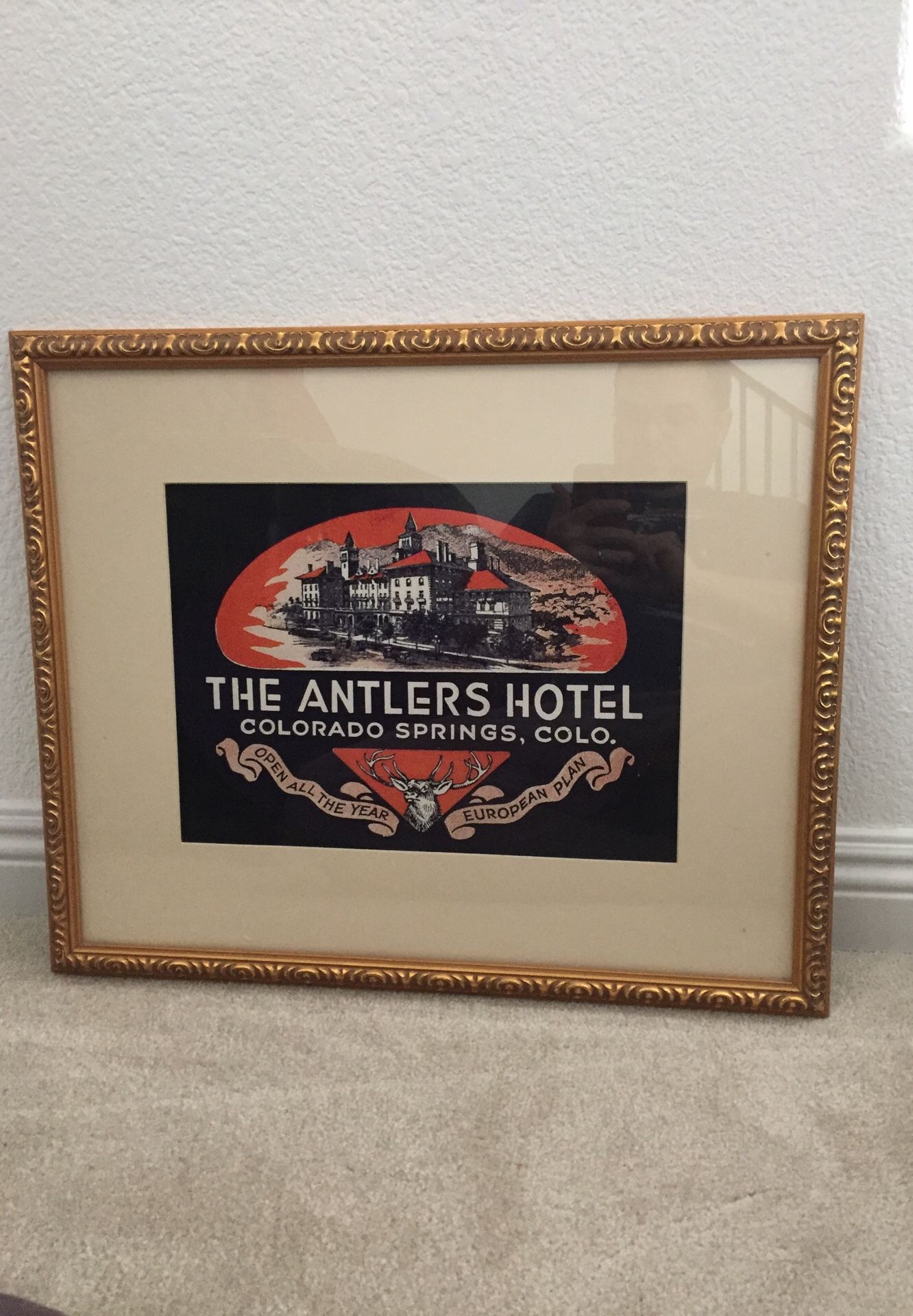 Nicely framed vintage sign