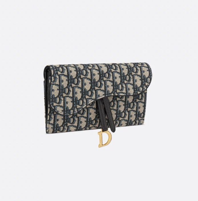 DIOR Saddle Long Wallet with Chain